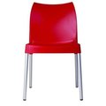 Facelift First Vita Resin Outdoor Dining Chair Red - set of 2 FA2545588